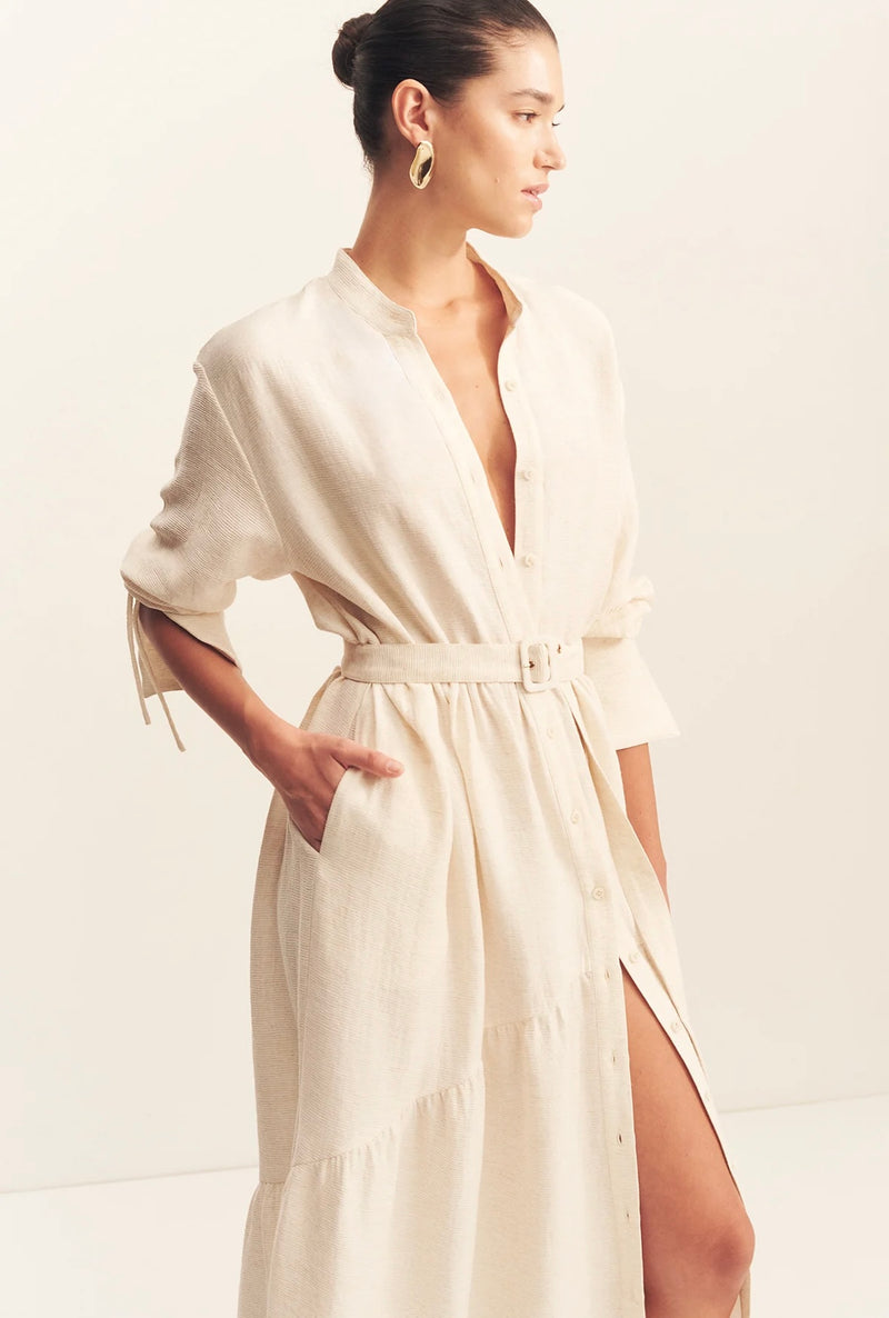 Jasper Tiered Maxi Dress - Resin Color