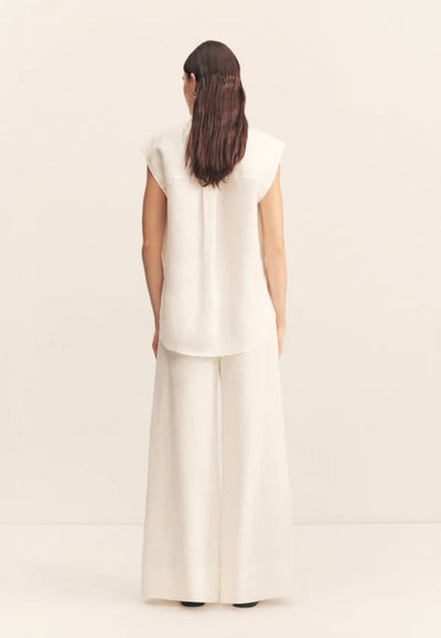 Wellington Button Up Pant - Ivory