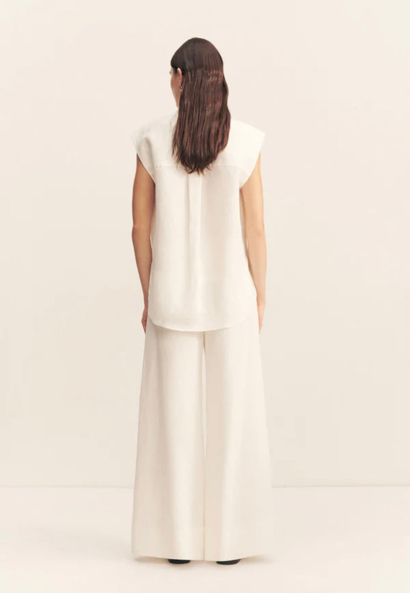 Wellington Button Up Pant - Ivory