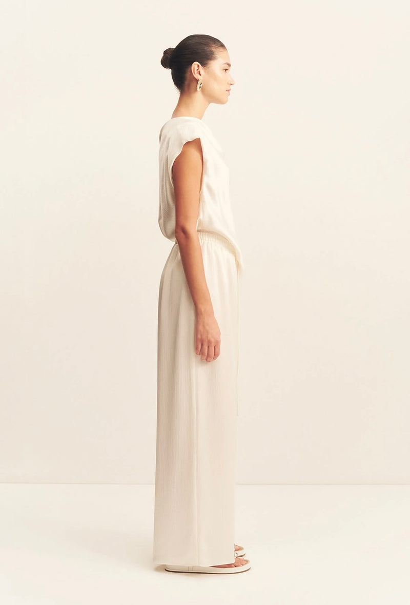 Huxley Drawstring Pant - Vanilla