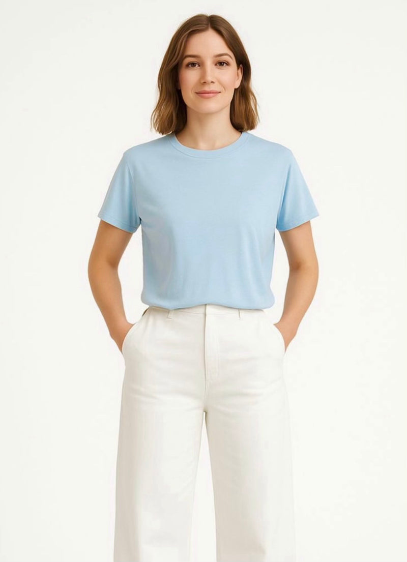 Blue Cotton Tshirt