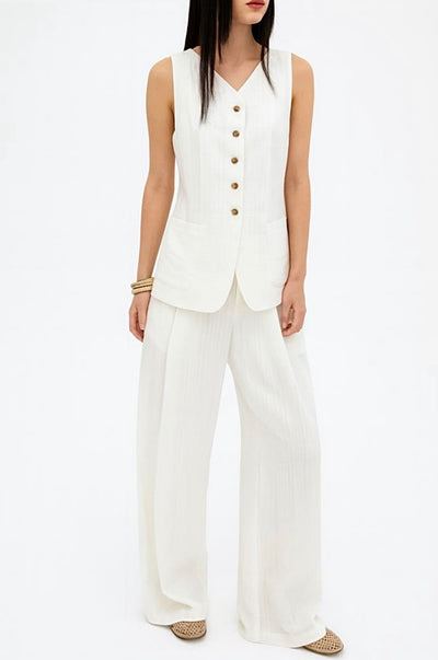 White Linen Pants
