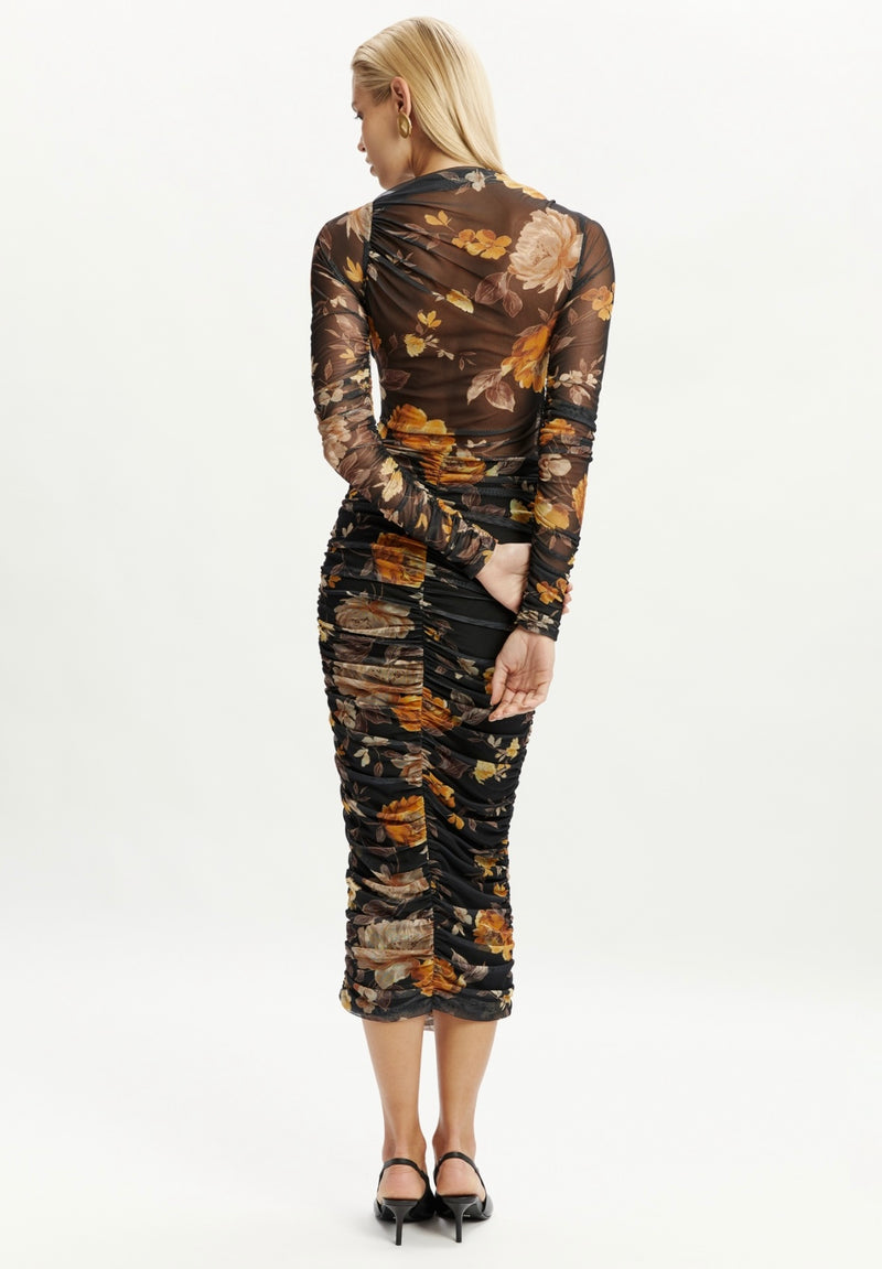 Althea Mesh Midi Dress