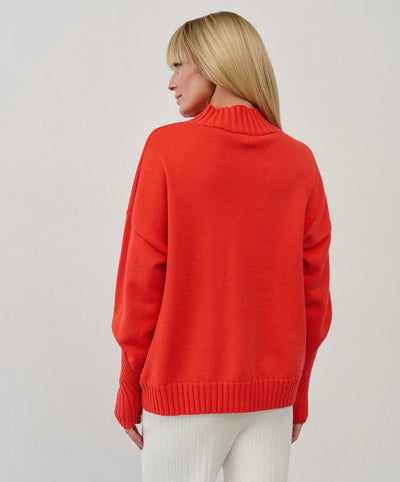 Orange Jumper With Ribs