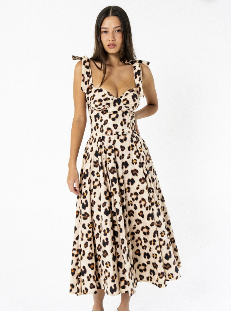 LEOPARD MALAKAI DRESS CON