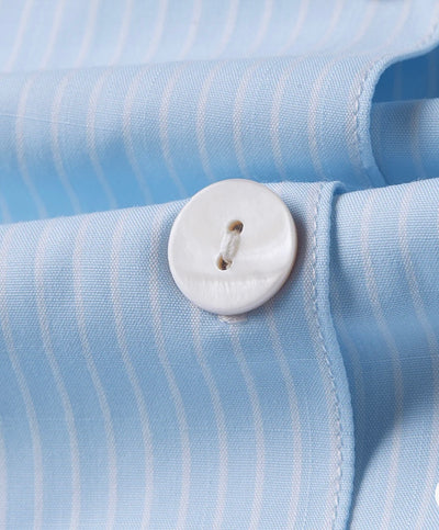 Blue Short Striped PJ Set