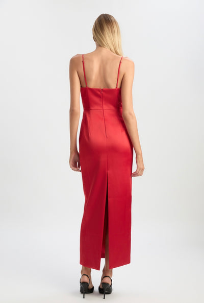 Lucille Satin Maxi Dress