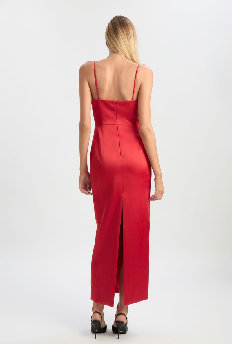 Lucille Satin Maxi Dress