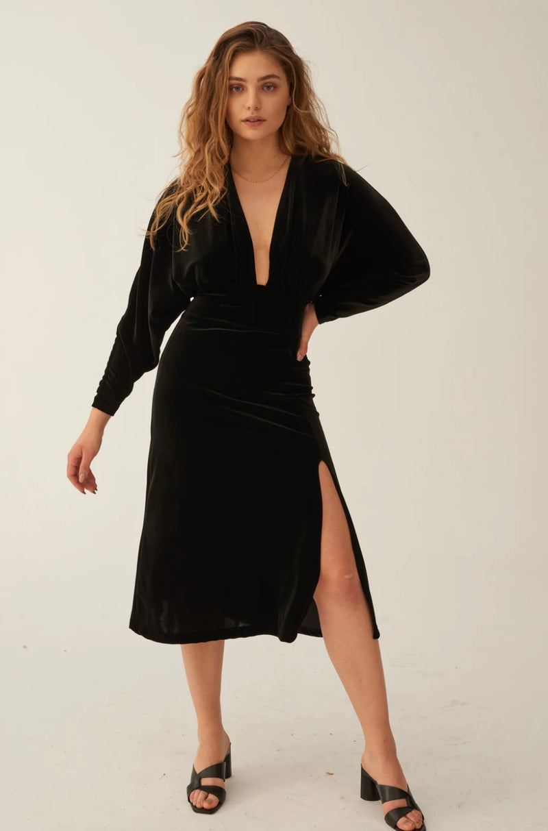 Date Night Midi Dress Black