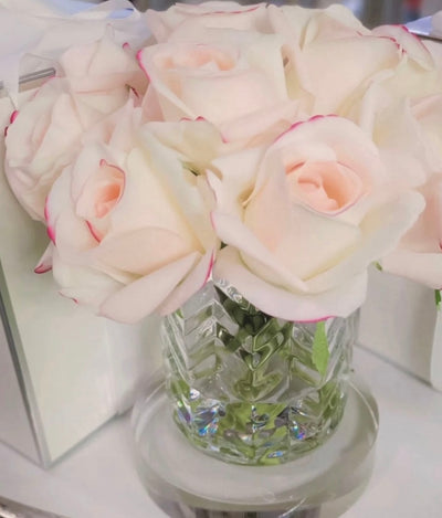 HERRINGBONE FLOWER - PINK BLUSH