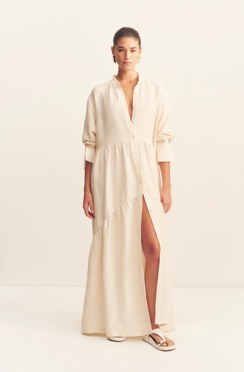 Jasper Tiered Maxi Dress - Resin Color
