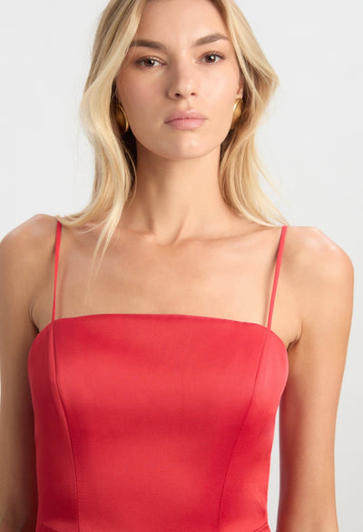 Lucille Satin Maxi Dress