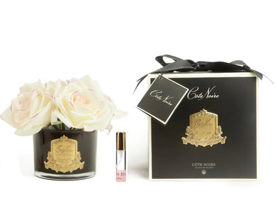 PERFUMED NATURAL TOUCH 5 ROSES - BLACK - PINK BLUSH