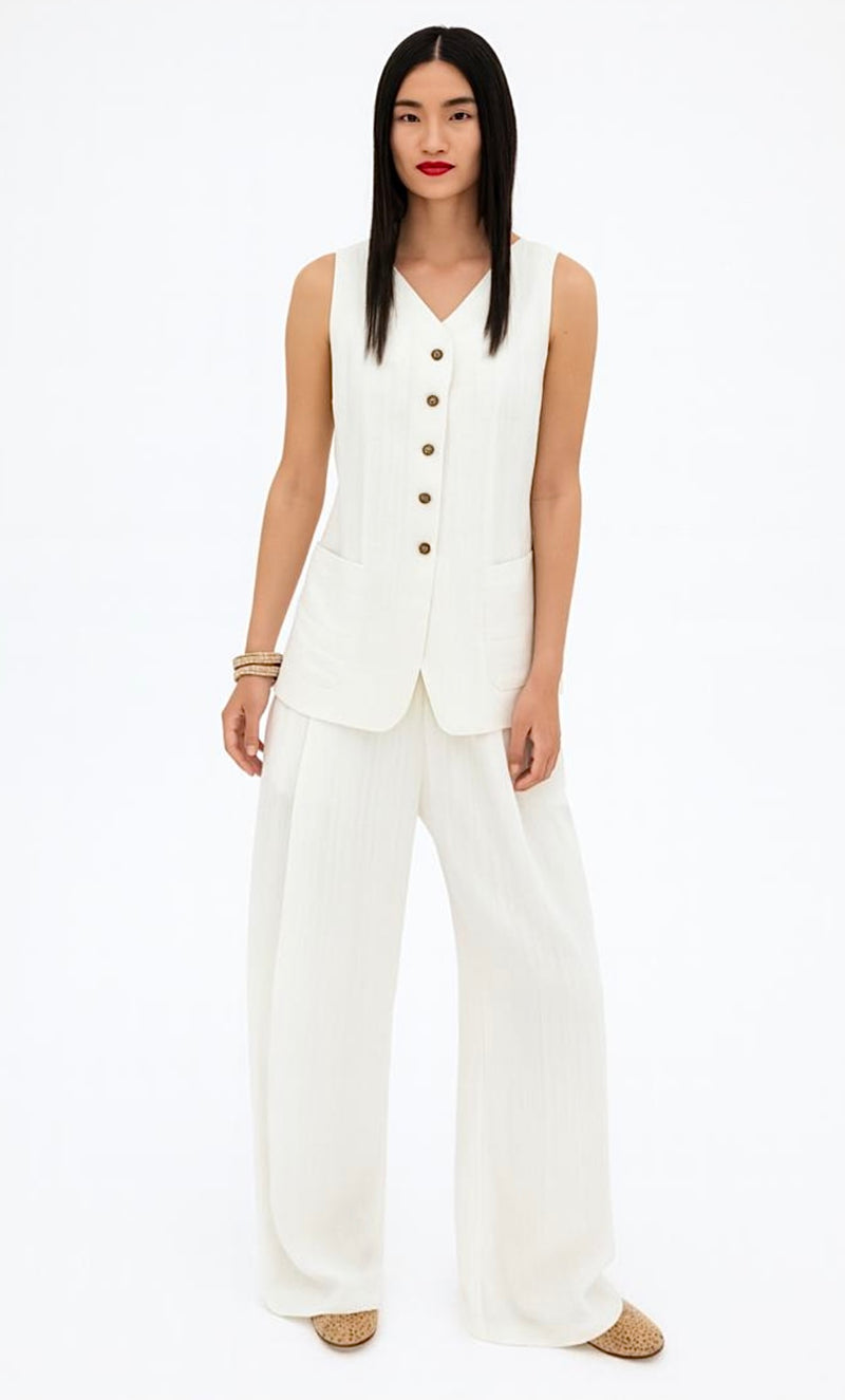 White Linen Pants