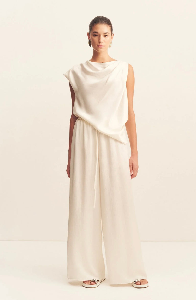 Huxley Drawstring Pant - Vanilla