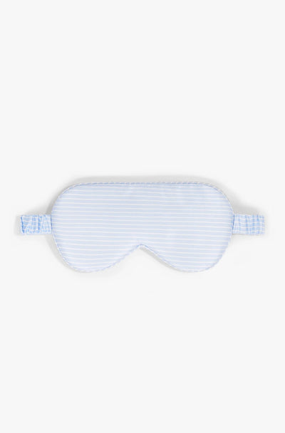 Blue Striped Premium Silk Sleep Mask