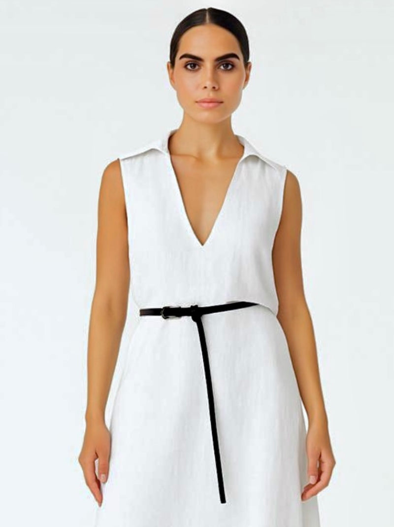 White Linen Top
