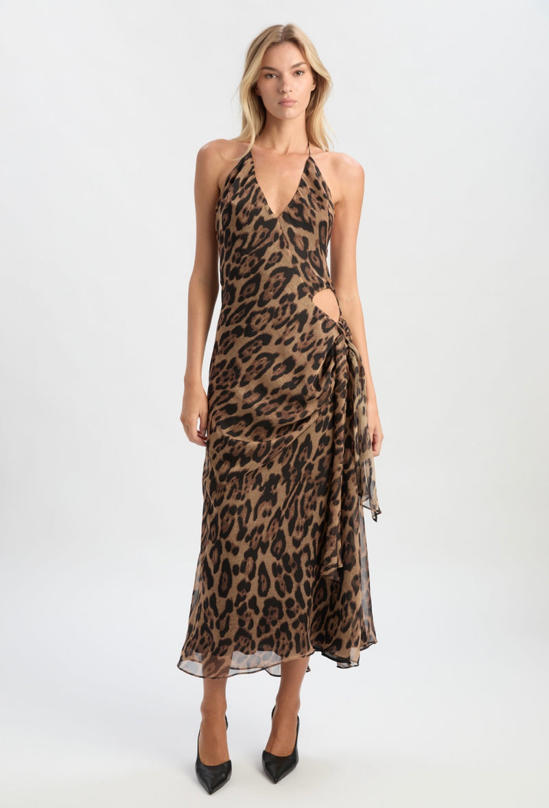 Cyrel Leopard Maxi Dress