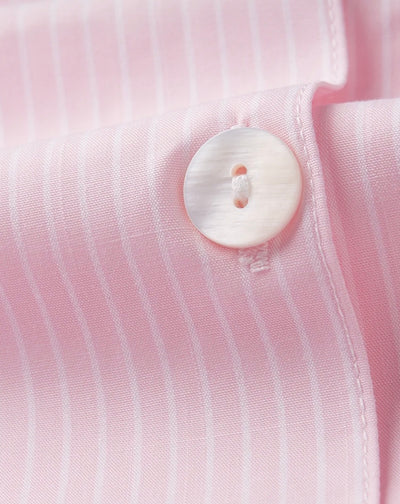 Pink Short Striped PJ Set