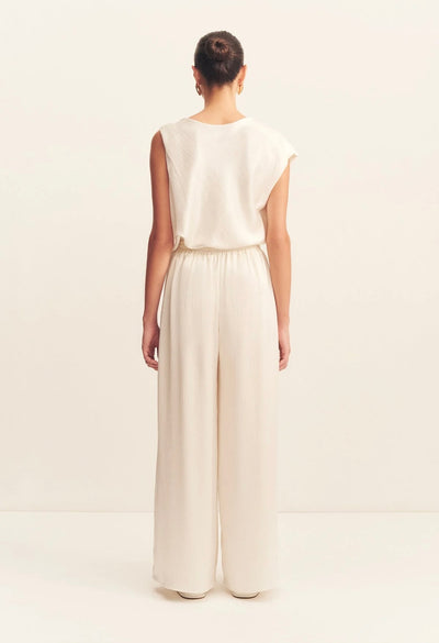 Huxley Drawstring Pant - Vanilla