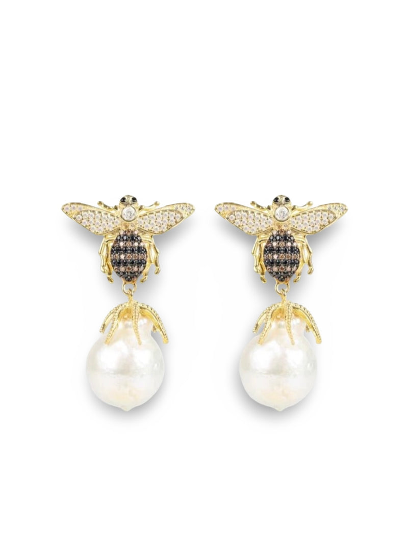 Honey Bee Baroque Earrings