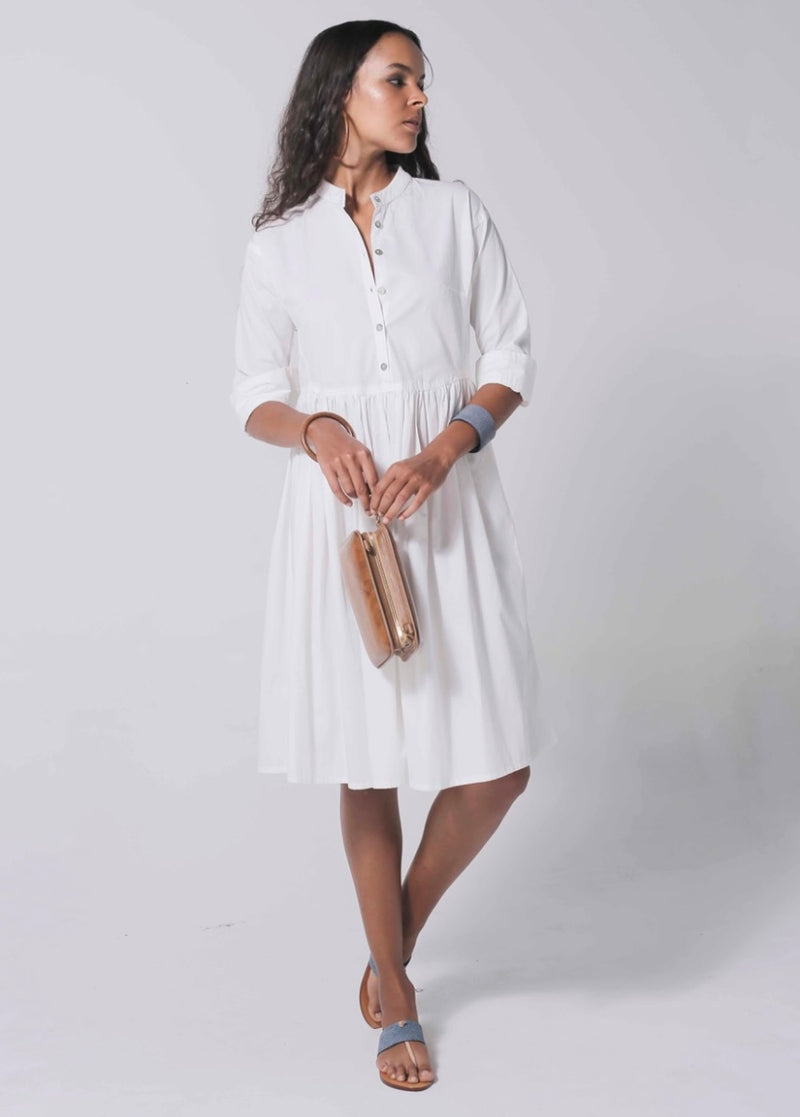 MELATI midi dress WHITE