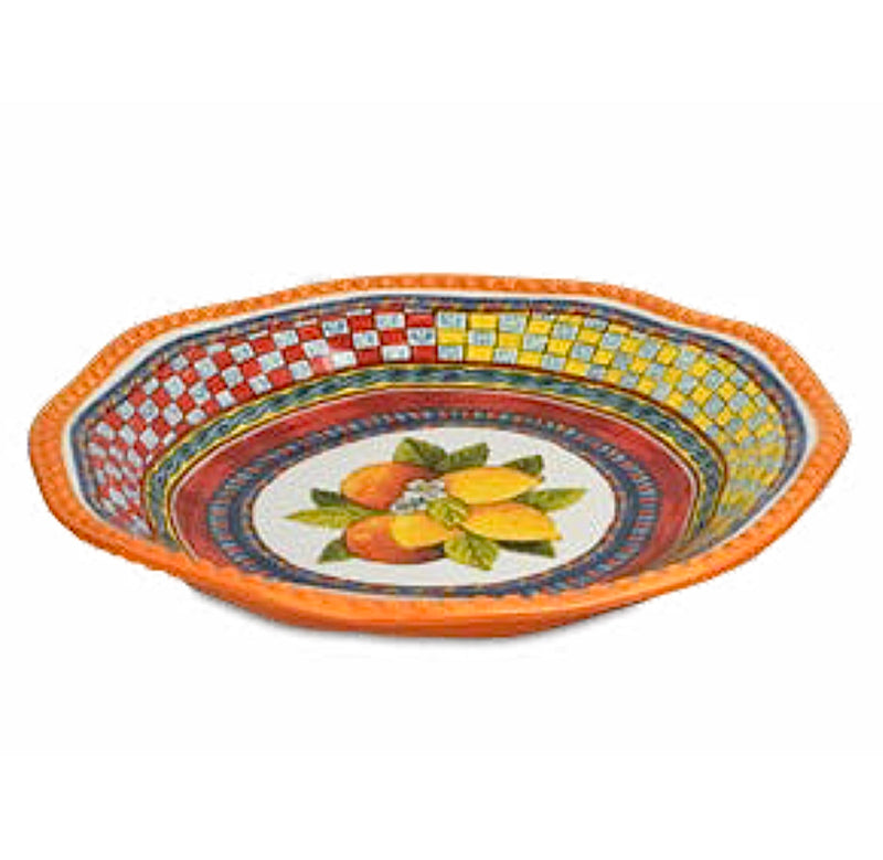 Trinacria Serving Plate Lemons