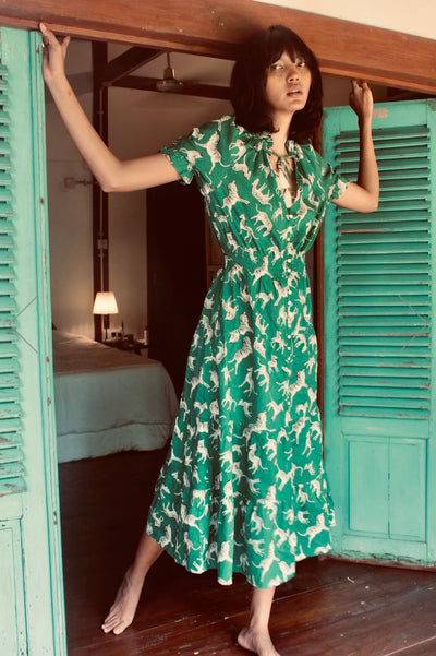 ZEBRA CAROLINE ISSA MAXI DRESS