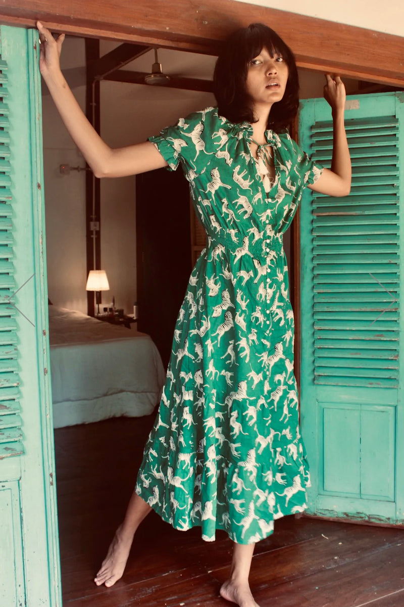 ZEBRA CAROLINE ISSA MAXI DRESS
