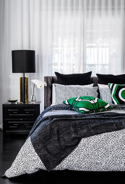 Aquarius Black And White Quilt Cover King