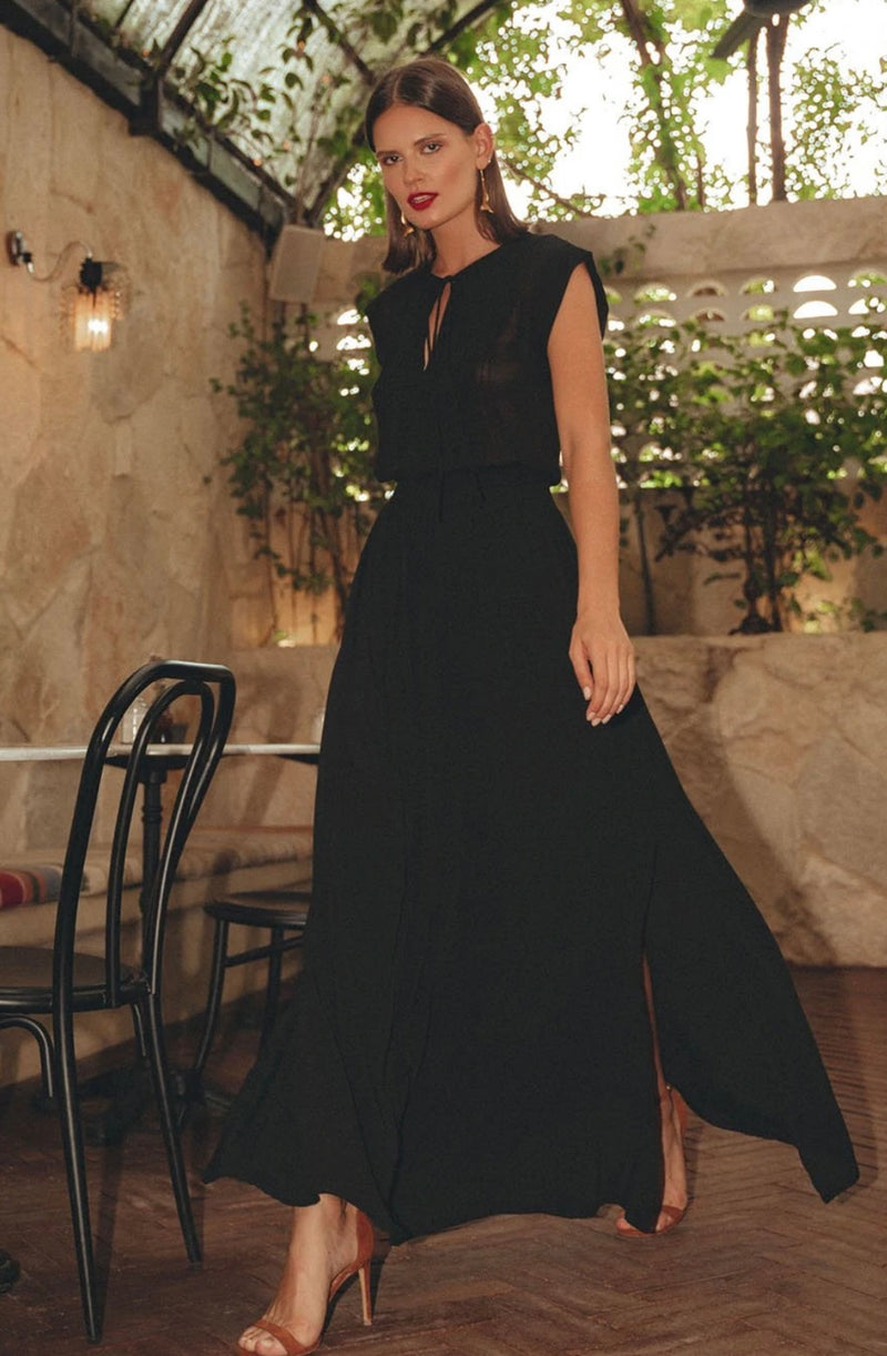 Black Iris Maxi Dress