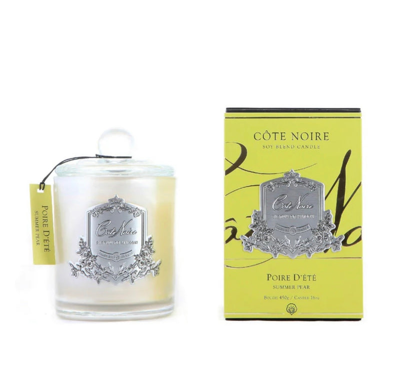SUMMER PEAR - SILVER BADGE CANDLES